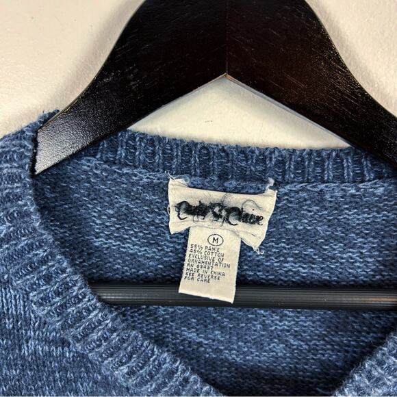 Vintage Carly St. Claire Snowman Embroidered Christmas Sweater Size Medium - Picture 2 of 4